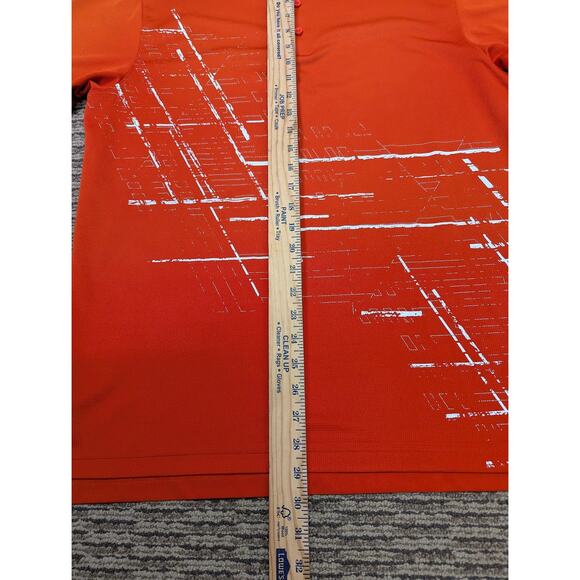 Under Armour HeatGear Men’s Golf Polo Shirt Medium Orange Performance Athletic - Picture 4 of 8